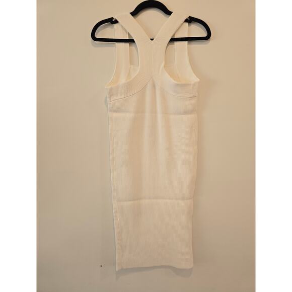 525 America Small Cream Square Neck Tank Sweater Dress NWT - Picture 4 of 9